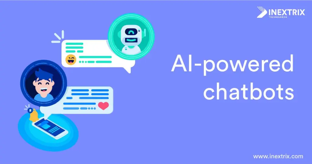 AI-powered chatbots automate customer interactions by providing instant responses, 24/7 support, personalized conversations, and improved business efficiency through intelligent automation.