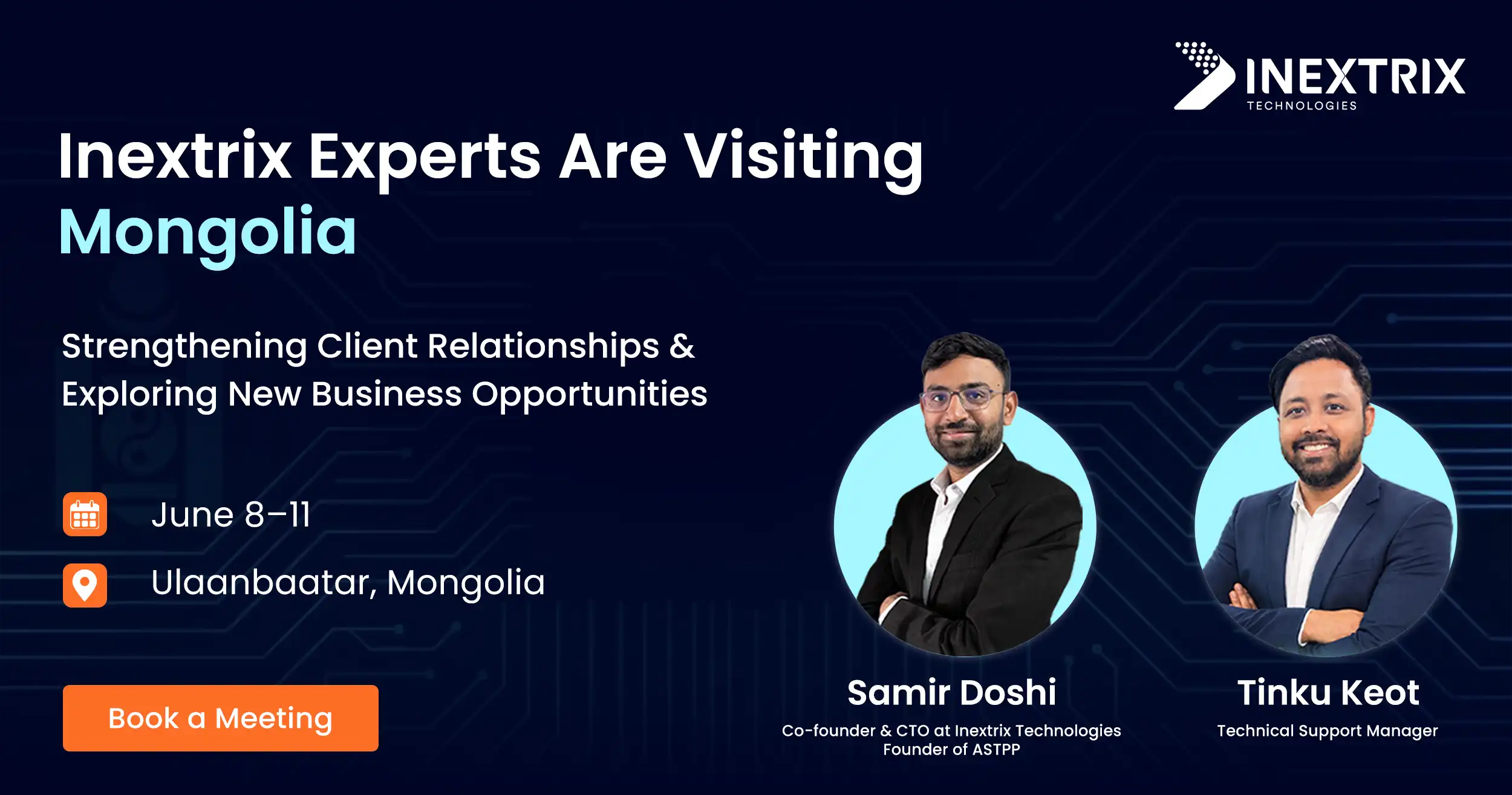 Inextrix experts visiting Mongolia for strategic client engagements and business growth opportunities in June 2026